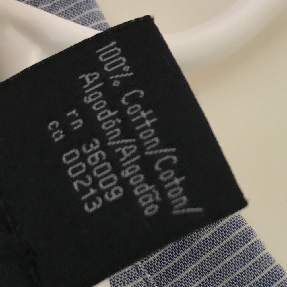 Calvin Klein Jean Blue Stripe Button Down - Picture 8 of 8